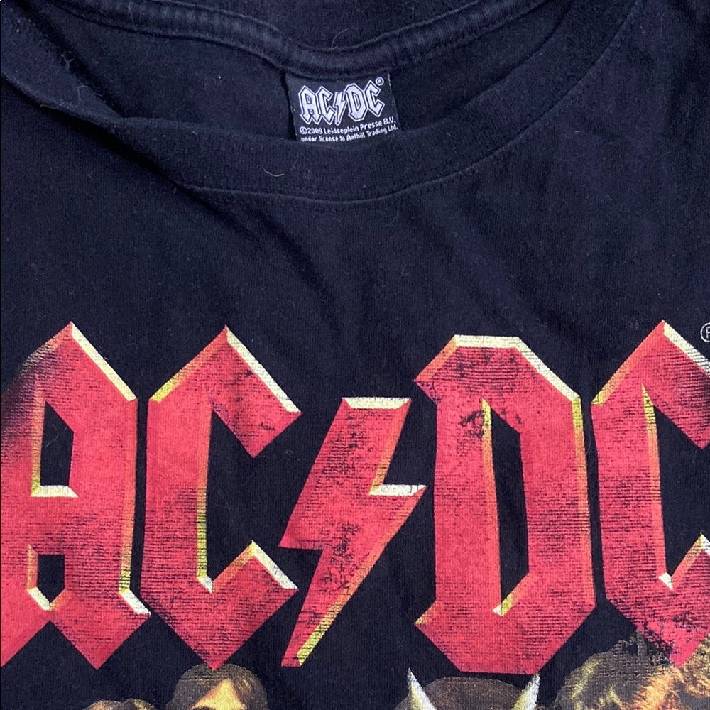 AC/DC Black Graphic T-Shirt